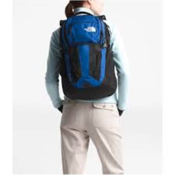 Vintage The North Face Internal Frame Hiking Backpack Black and Blue